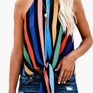 Women's Summer Sleeveless Crew Neck Tank Tops Cami